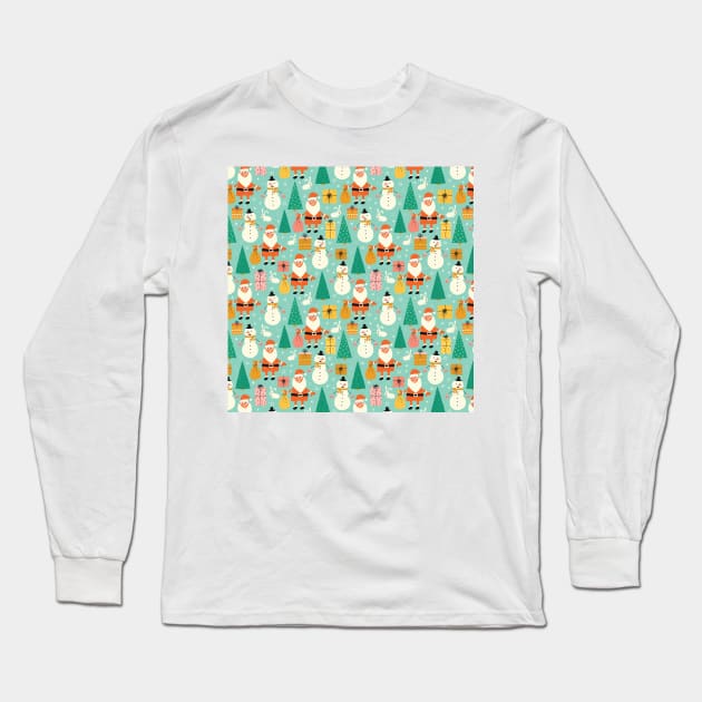 Coronavirus Christmas Long Sleeve T-Shirt by Sandra Hutter Designs